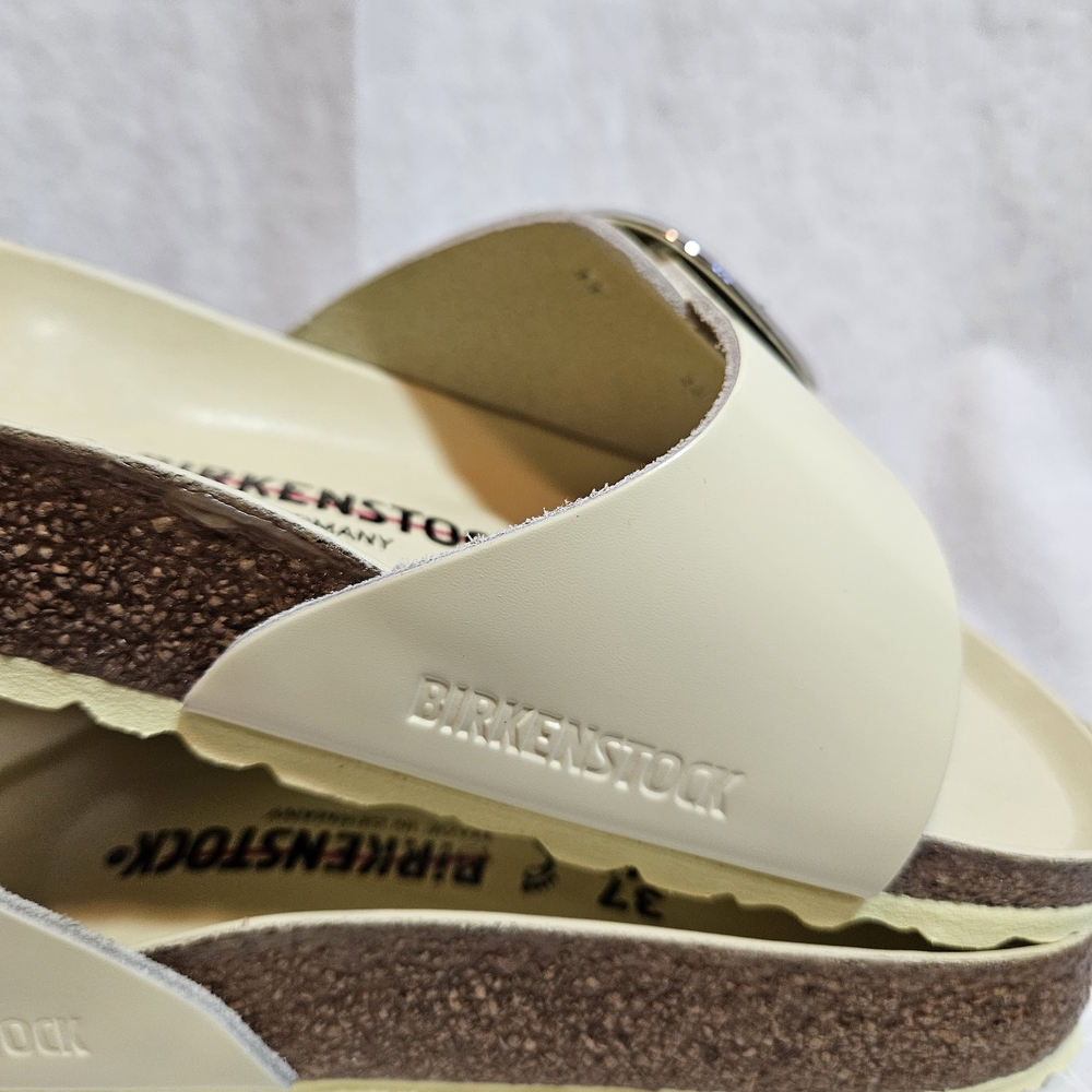 Women's Birkenstock Madrid Big Buckle Leather Slides US Size 6-6.5 EUSize 37 - Picture 8 of 11